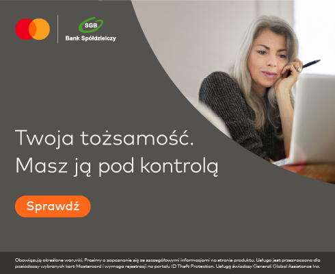 Monitoruj swoje dane w sieci 24/7 z Mastercard ID Theft ProtectionTM